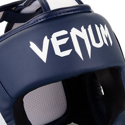 Venum Elite Headgear Blanco-Azul Marino